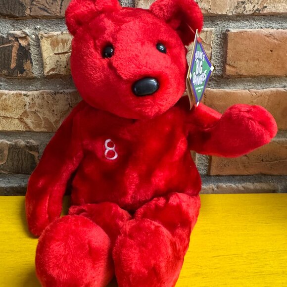 Vintage Salvino's Big Bammers J D Drew MLB Baseball Beanie Babies Plush Bear NWT - Picture 2 of 6